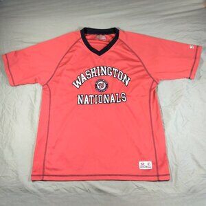 Washington Nationals Extra Large (XL) Embroidered Short Sleeve Shirt